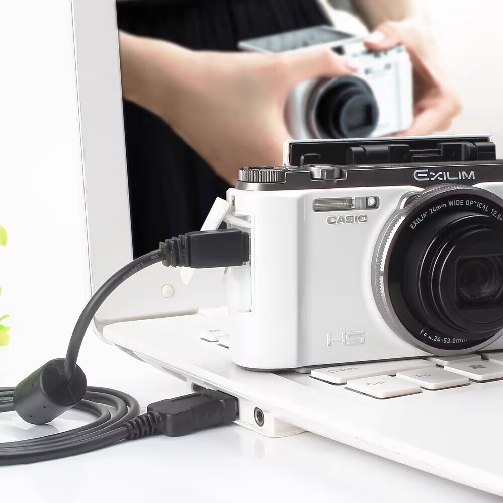 适用卡西欧相机数据线zr1000 zr1500 zr1200 tr150 充电线充电器