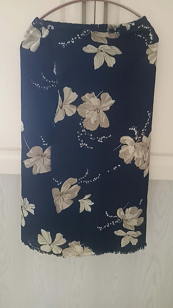 花色女士雪纺半身裙夏季2025新款度假风高腰系带一片式裹裙中长裙