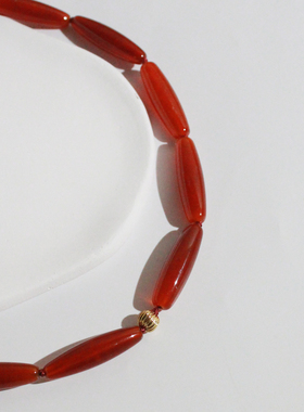 2025秋冬新中国风红色夸张颈链项链短款女时尚质感夸张ZD