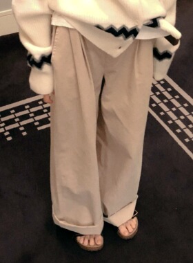 Ohh Cake Blair pants布莱尔全棉休闲阔腿长裤 慵懒时尚 舒适随性