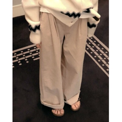 Ohh Cake Blair pants布莱尔全棉休闲阔腿长裤 慵懒时尚 舒适随性