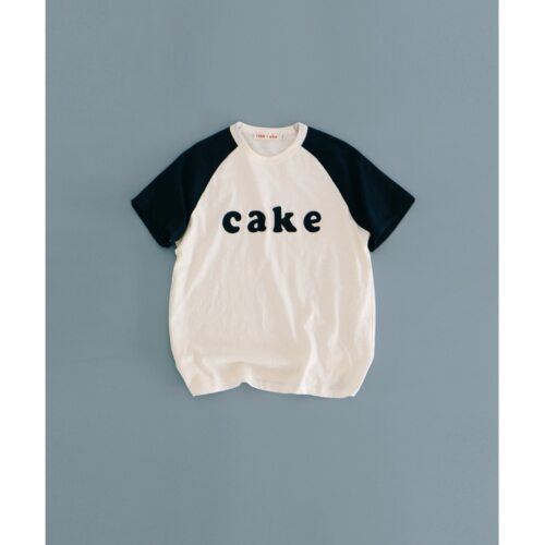 Ohh Cake Piper派珀 贴布刺绣字母T恤 | 美式松弛 拼色棒球袖上衣