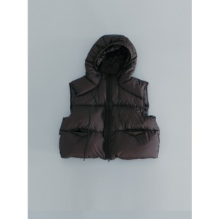 Cake 宽松短款 Raven瑞雯 都市随性 背心 白鸭绒连帽羽绒马甲 Ohh