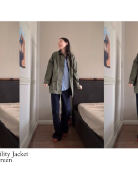 Ohh Cake Alex Jacket 橄榄绿抽绳夹克 | 松弛有型 工装风衣外套