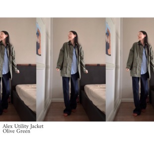 Jacket Alex 橄榄绿抽绳夹克 松弛有型 风衣外套 Ohh 工装 Cake