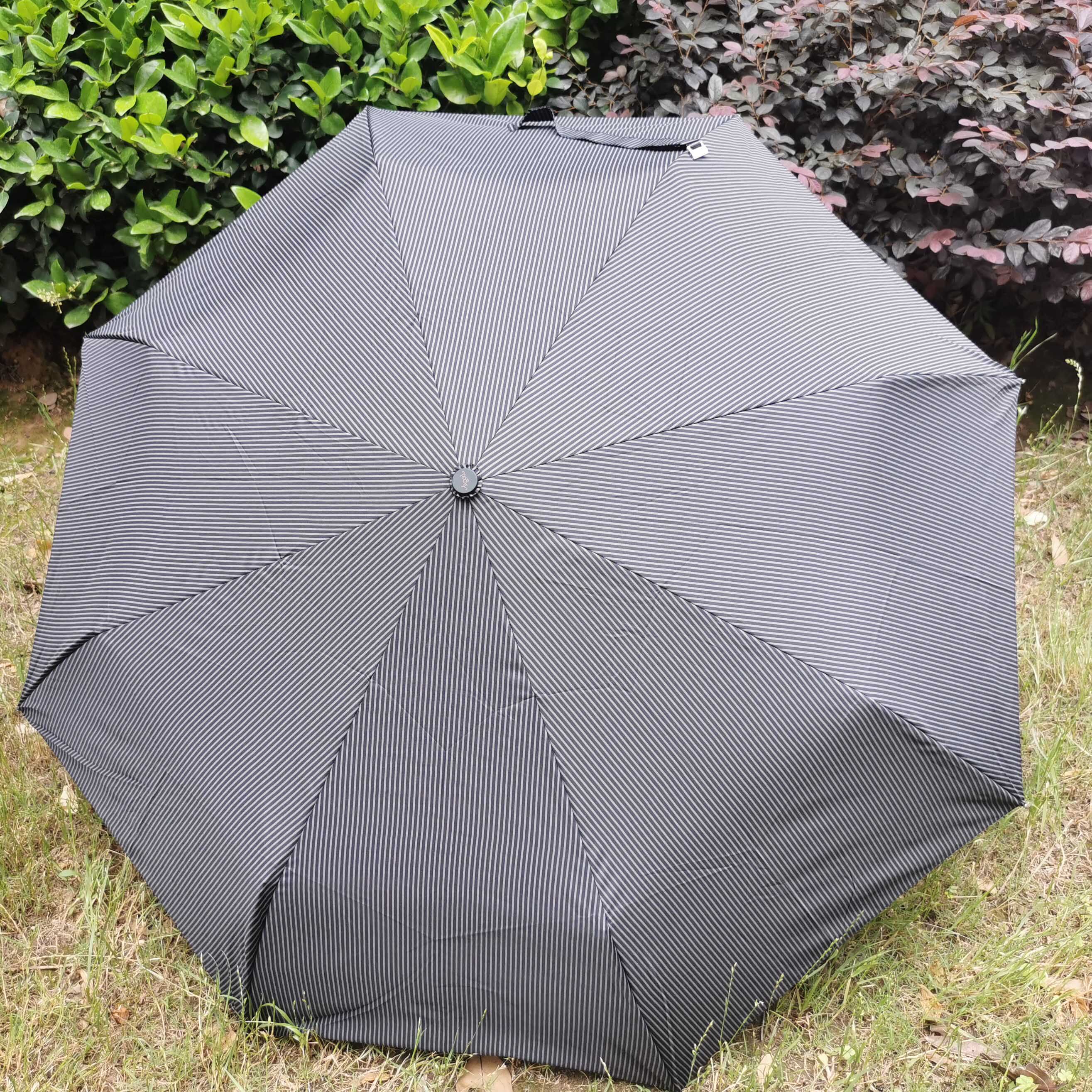 防爆冲全自动晴雨伞经典竖条纹男女通用防晒伞POOKY遮阳伞雨伞