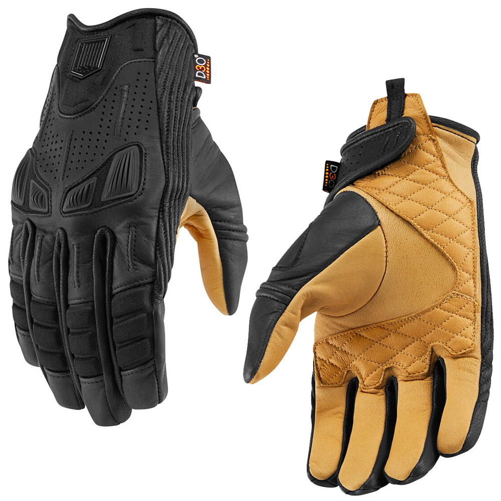 美国Icon 1000 Axys保暖摩托车骑行手套 男款[代购]