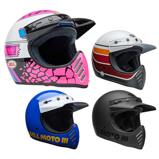 美国Bell Moto-3头盔 越野盔 玻璃纤维全盔 2025款[代购]