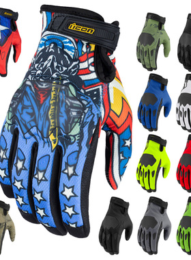 美国Icon Hooligan摩托车骑行手套 男款 2024款[代购]