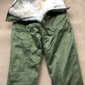 65羊毛裤 长裤 皮毛一体军绿色皮裤 老式 冬季 防寒裤 羊毛单裤 冷库专用