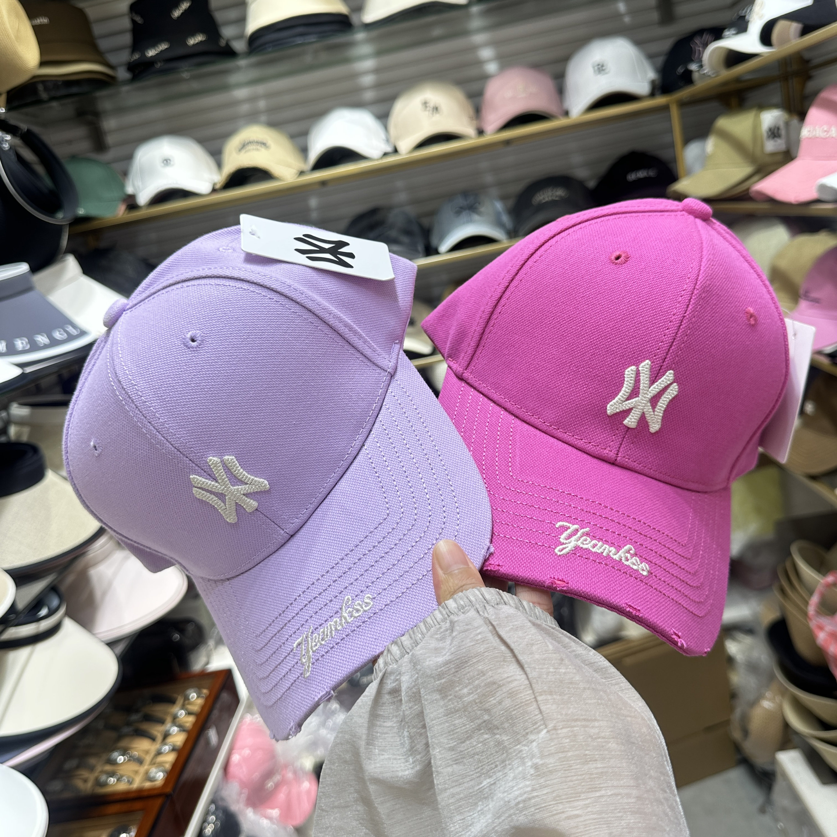 韩版WY宽帽檐硬顶大头围棒球帽显脸小ins男女款防晒鸭舌帽子遮阳