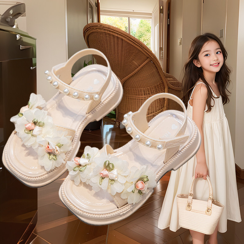 凉鞋儿童软底沙滩鞋公主女童