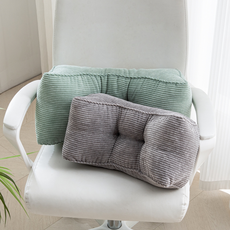 灯芯绒加厚腰靠办公室久坐神器