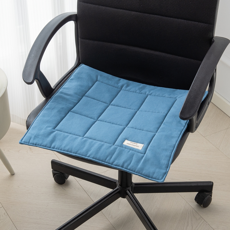 全棉帆布办公室坐垫椅垫透气久坐夏季四季通用薄款学生座屁股垫子