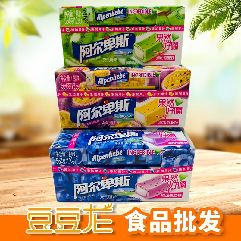 阿尔卑斯添加软糖47克*12支果汁