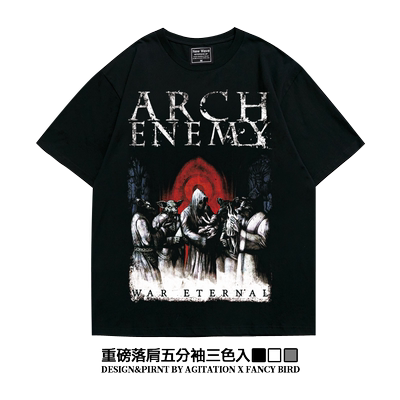 美式oversize落肩款短袖T恤