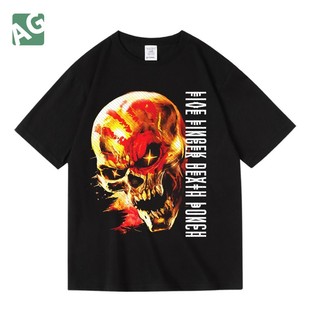 Punch欧美金属硬核摇滚五指死拳纯棉短半袖 Death T恤 Finger Five