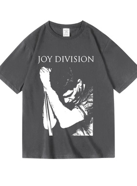 欧美朋克punk快乐分裂JoyDivision新裤子同款纯棉半袖T恤女男中性