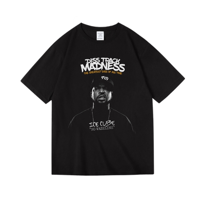 ins超火短袖嘻哈说唱nwa艾斯库伯icecube印花hiphop宽松女男中性T