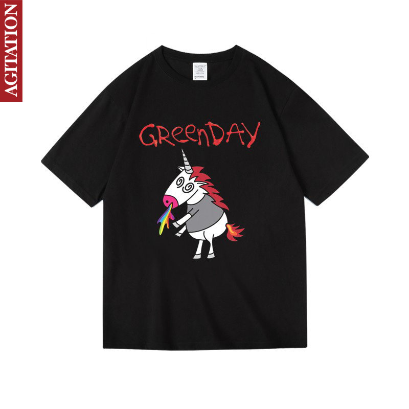 朋克独角兽美国乐队印花纯棉衣服