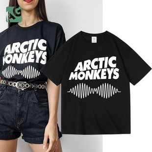 T恤男 ArcticMonkeys音乐节欧美独立摇滚北极猴乐队潮流纯棉短半袖