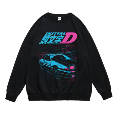 潮流青春流行套头圆领卫衣