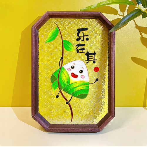 景泰蓝掐丝珐琅茶盘材料包端午节