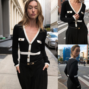 气质时尚 女装 不对称剪裁针织上衣 2298523 711 2025冬季 700 新品