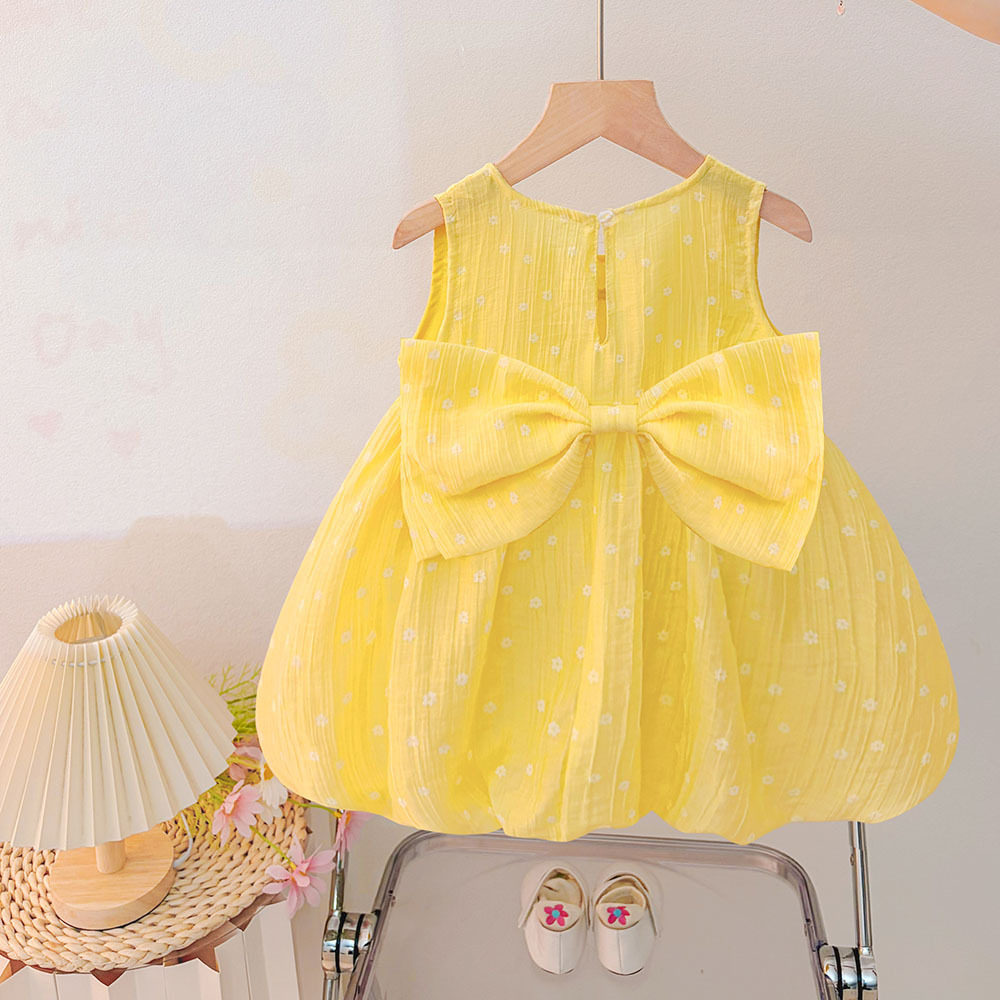 女童夏季无袖连衣裙2026新款中小童夏装甜美公主裙儿童超好看裙子