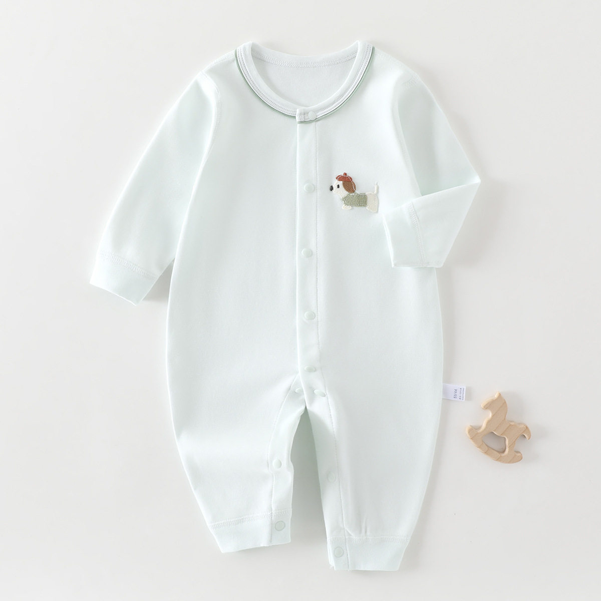 婴儿衣服宝宝连体衣春秋季新款纯棉 a类长袖睡衣婴幼儿爬服哈衣
