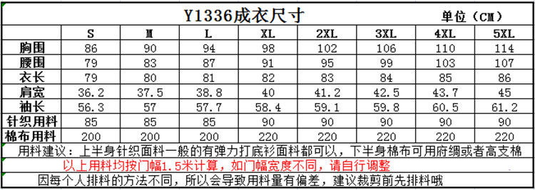 TUANTUANJIA 여성 의류 패턴 의류 샘플 슬림 드레스 하단 사각형 칼라 투투 스커트 종이 패턴 1336 의류 샘플