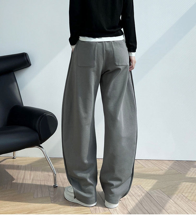 TUANTUANJIA 의류 절단 도면 샘플 하이 웨이스트 와이드 레그 팬츠 엑스트라 롱 스웨트 팬츠 키가 큰 느슨한 바나나 바지 패턴