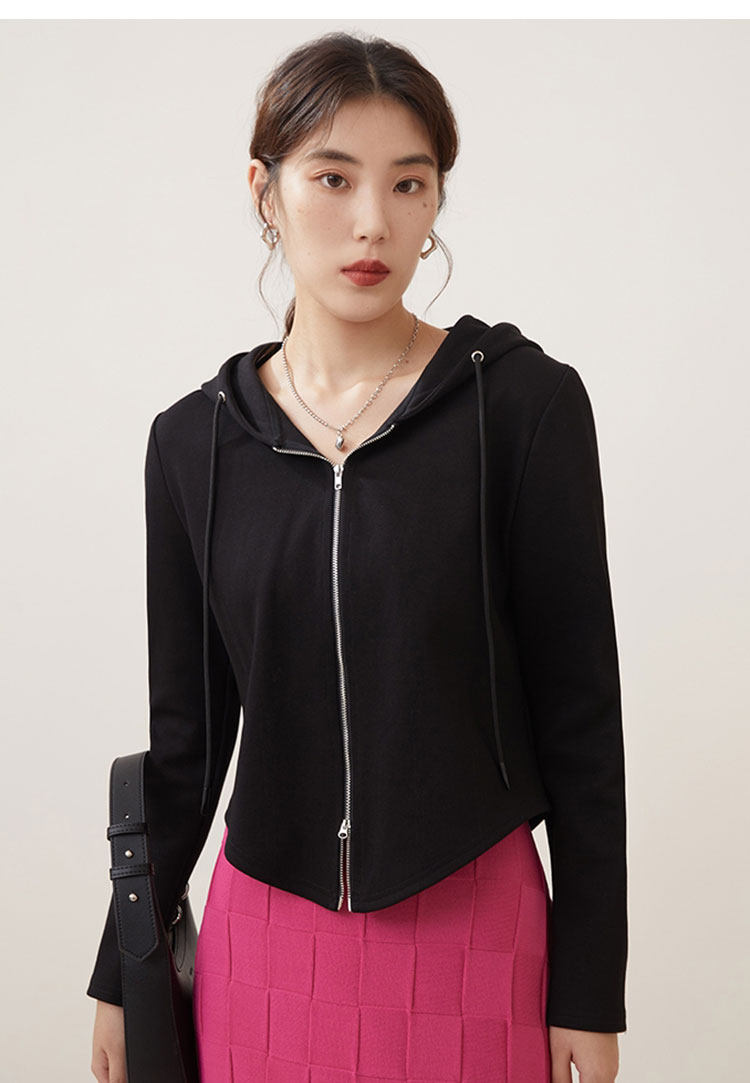 DIY 레이아웃 그리기 실제 의류 샘플 여성 의류 샘플 의류 절단 다이어그램 후드 지퍼 가디건 스웨트 셔츠 종이 패턴 Y1316