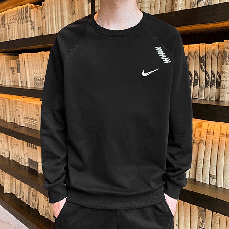 DIY 실제 의류 샘플 의류 절단 그림 긴팔 라운드 넥 남성 티셔츠 느슨한 라글란 슬리브 스웨트 패턴 1256