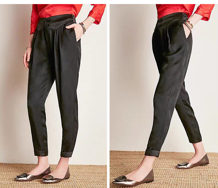 실제 의류 샘플 바지 커팅 다이어그램 루즈 캐주얼 팬츠 9분 하렘 팬츠 종이 패턴 크라프트지 1150