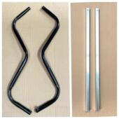 电动电瓶三轮车车棚专用雨棚架子配件支撑支腿粗厚加厚后腿零配件