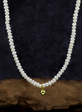 S925纯银天然淡水珍珠项链