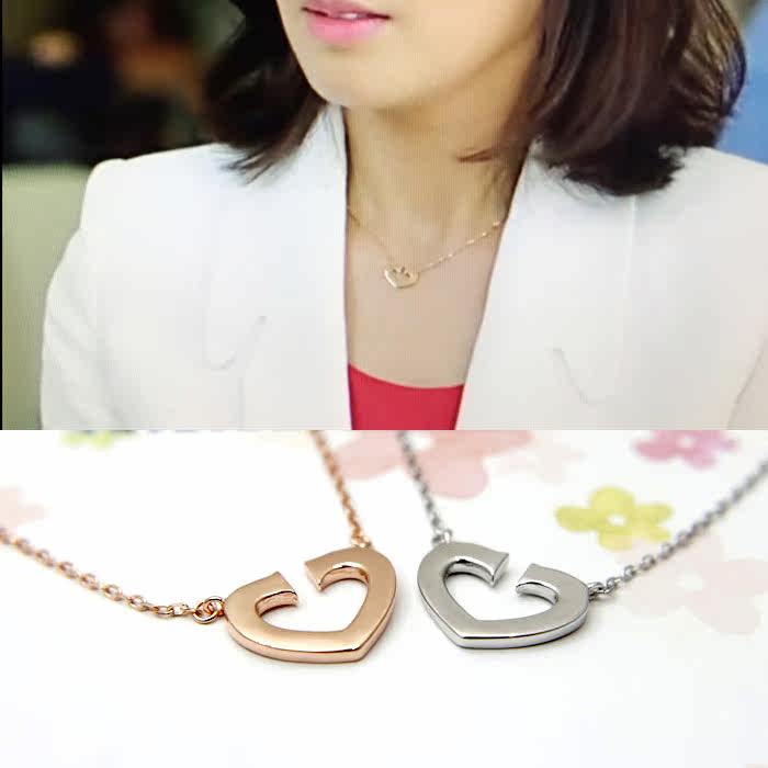 Baby silver ornament 2016 new pattern s925 Sterling Silver Necklace Liu Tao Same item heart-shaped love clavicle Pendant wmn006in the Accessories/Fashion Jewelry, Necklace  category - from Buy2taobao.com to provide professional Taobao agent buy service