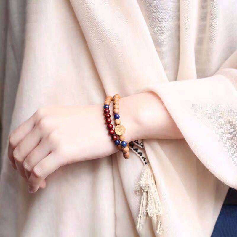 淡雅印度老山檀香木手串6mm女款