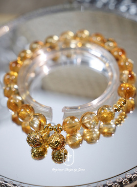 「风铃灿灿」五行补土天然水晶手