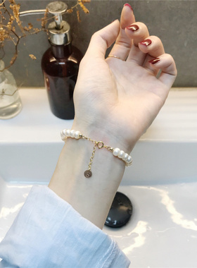 小众设计ins冷淡风自然淡水珍珠