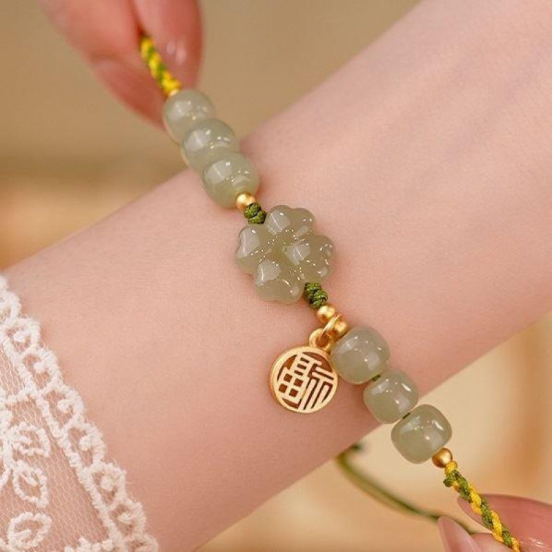 典润珠宝《幸运福》天然和田玉手