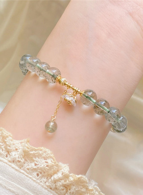 厂长推荐花开富贵绿幽灵水晶手串