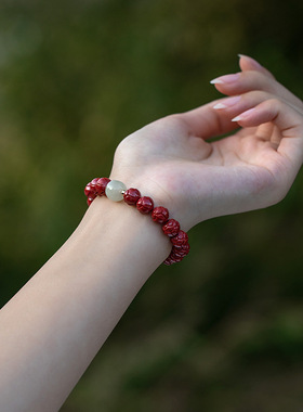 眸之慧批发朱砂福运莲花紫金砂手