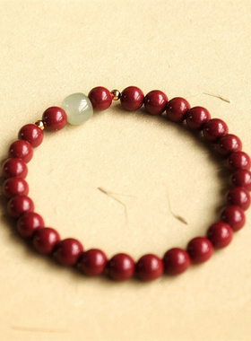 2022时尚朱砂手串紫金砂14K包金