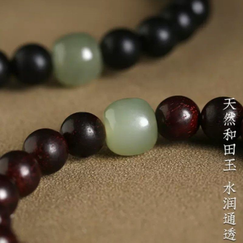 天然小叶紫檀手串情侣款手串女黑