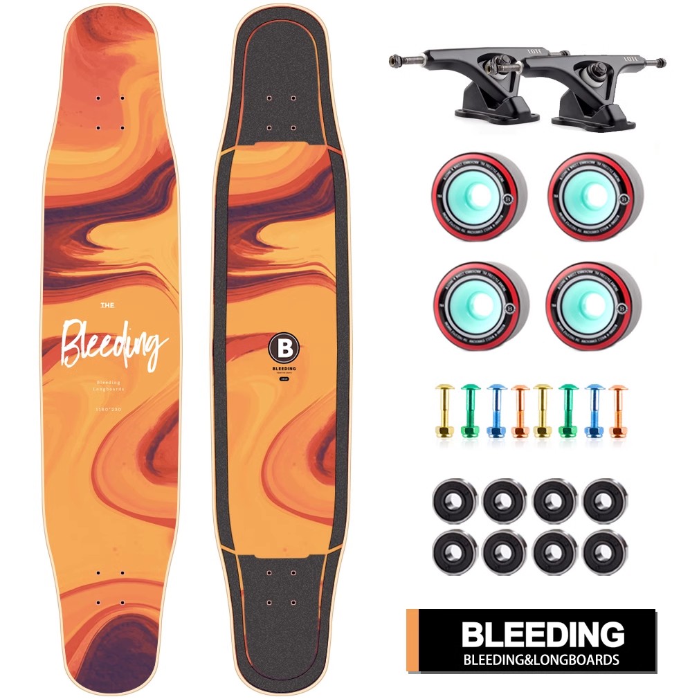 Bleeding长板专业板初学者男女生青少年成人四轮代步滑板舞板