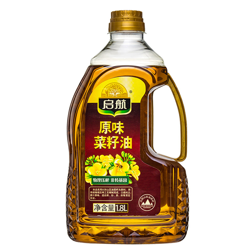 启航原味菜籽油小瓶1.8升非