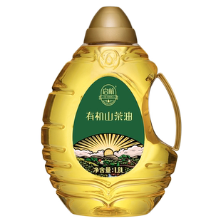 启航山茶油1.8升 有机物理压榨茶籽油食用油家庭装 山顶系列