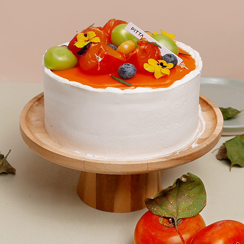 PITATA秋天上新柿子流心紫米酸奶生日蛋糕成都同城三环内免费配送